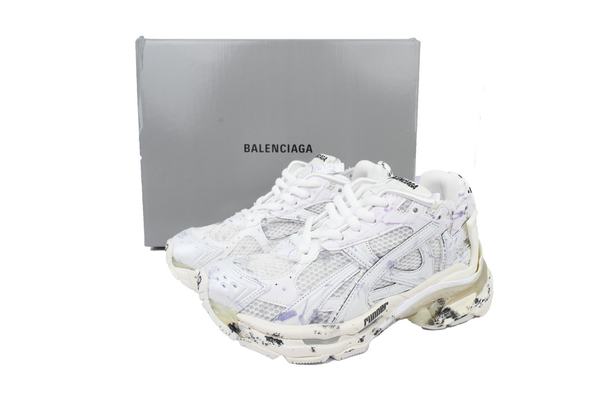 Balenciaga Runner Sneaker White Graffiti 772767 W3RNY 2301