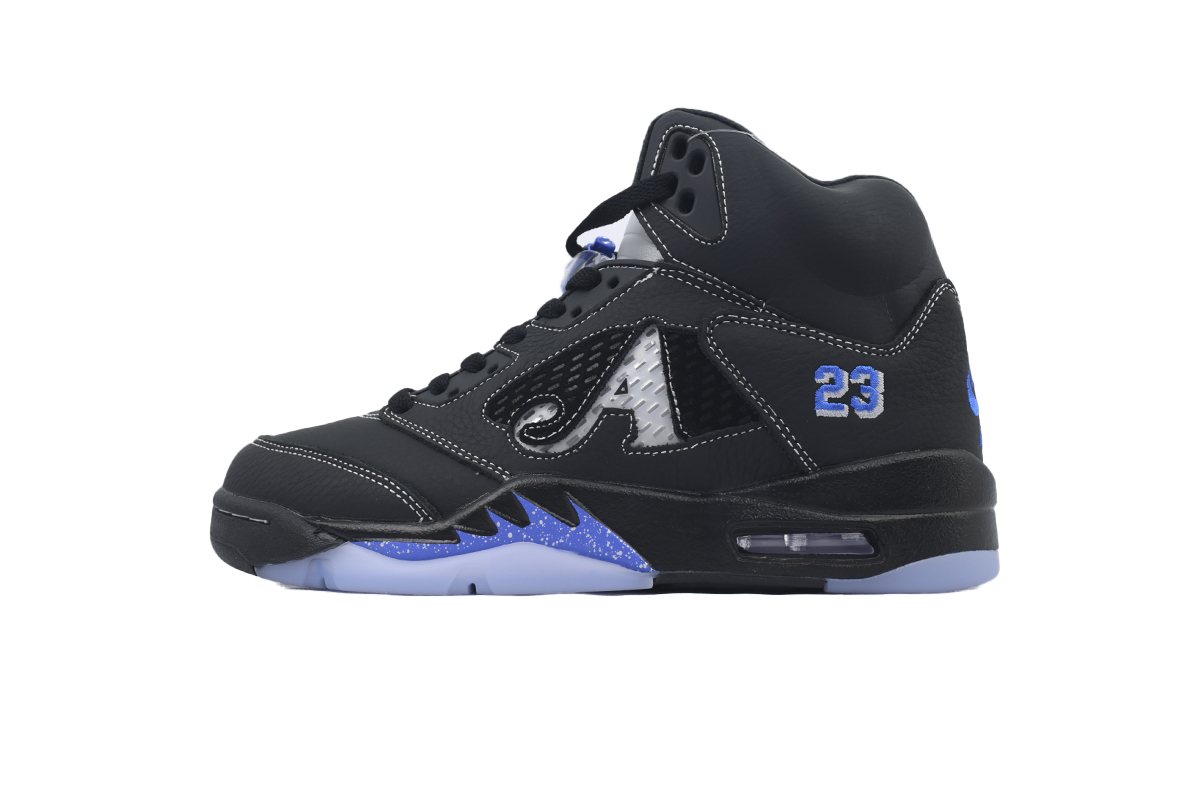 Awake NY x Air Jordan 5 Retro Black Racer Blue DV4982-004