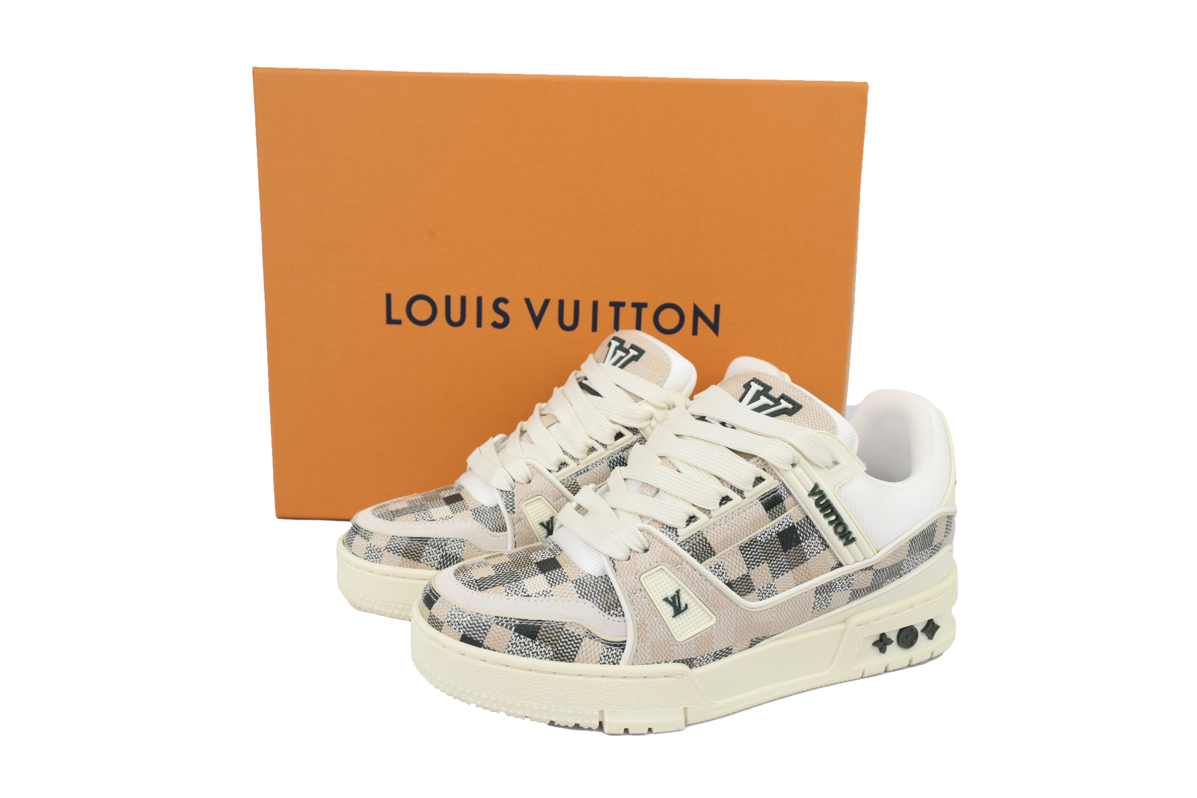 Louis Vuitton Sneakers LV Trainer Grey White Grid