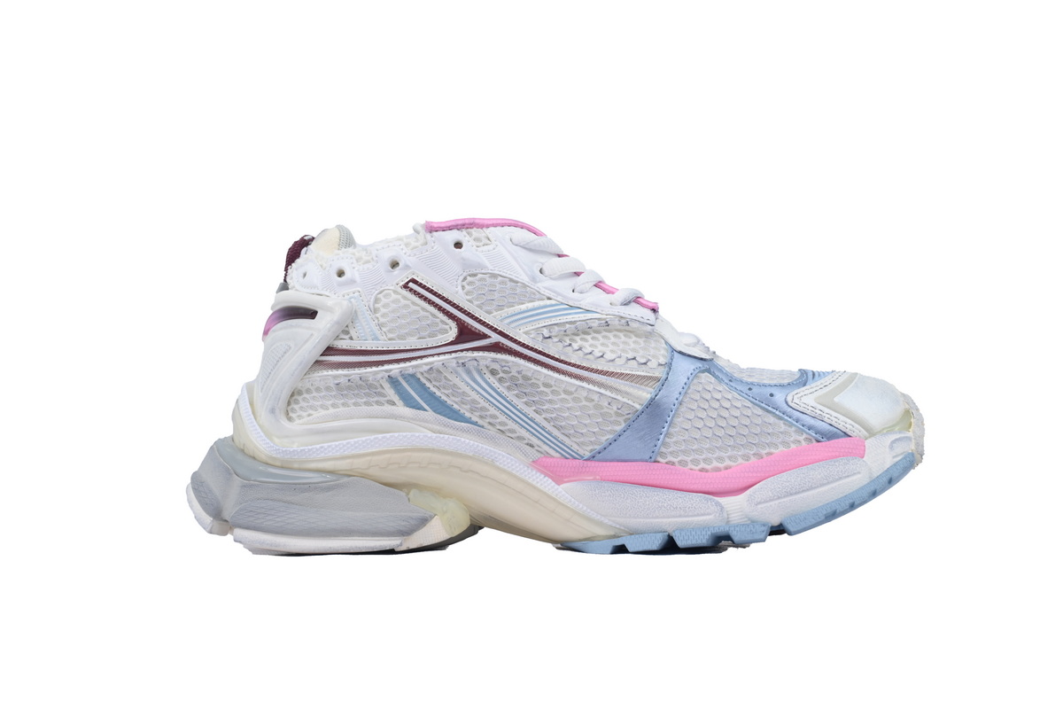 Balenciaga Runner Sneaker White Blue Pink 772767 WRUNG 3120
