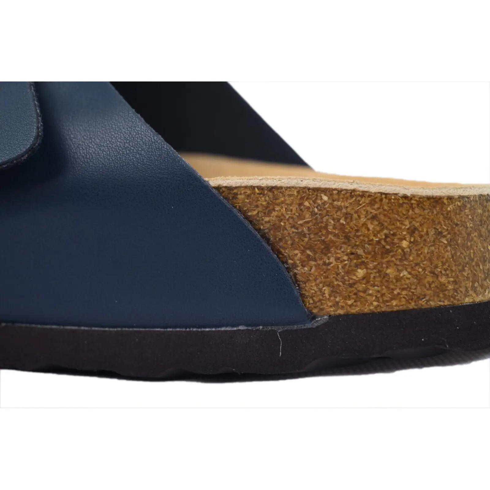 Birkenstock Boston Soft Footbed Blue Leather Surface
