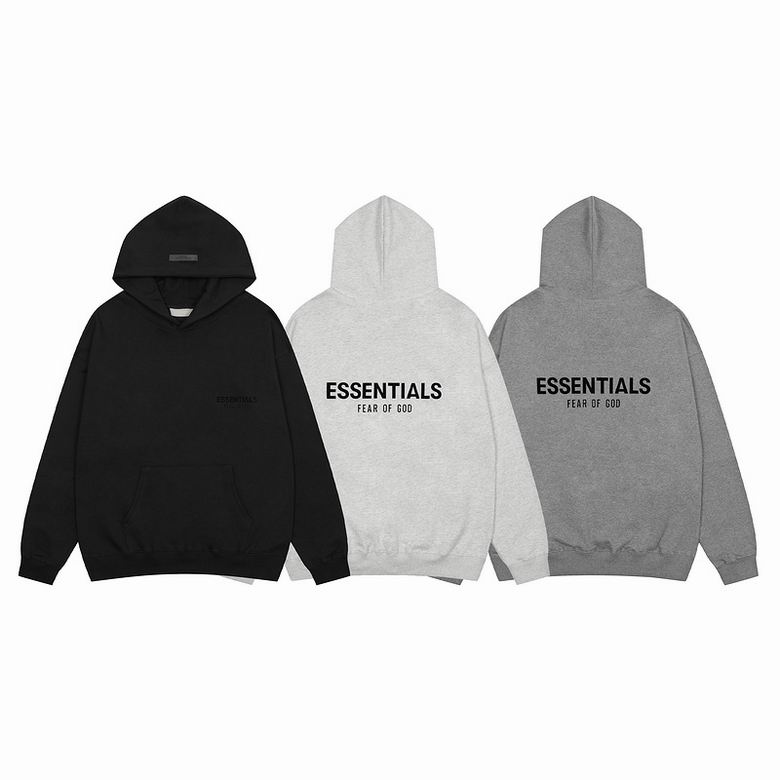 Fear of God Essentials Hoodie Sweatpant Set Black Grey