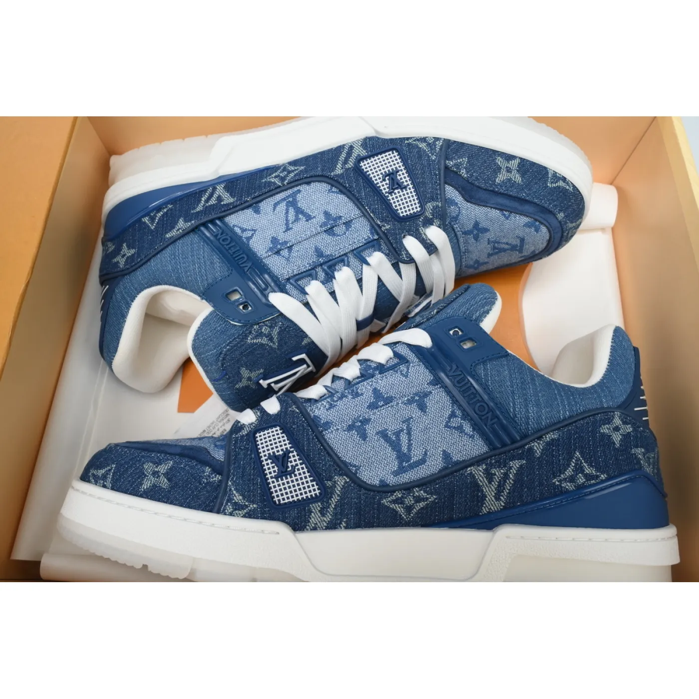 Louis Vuitton Trainer Denim Blue