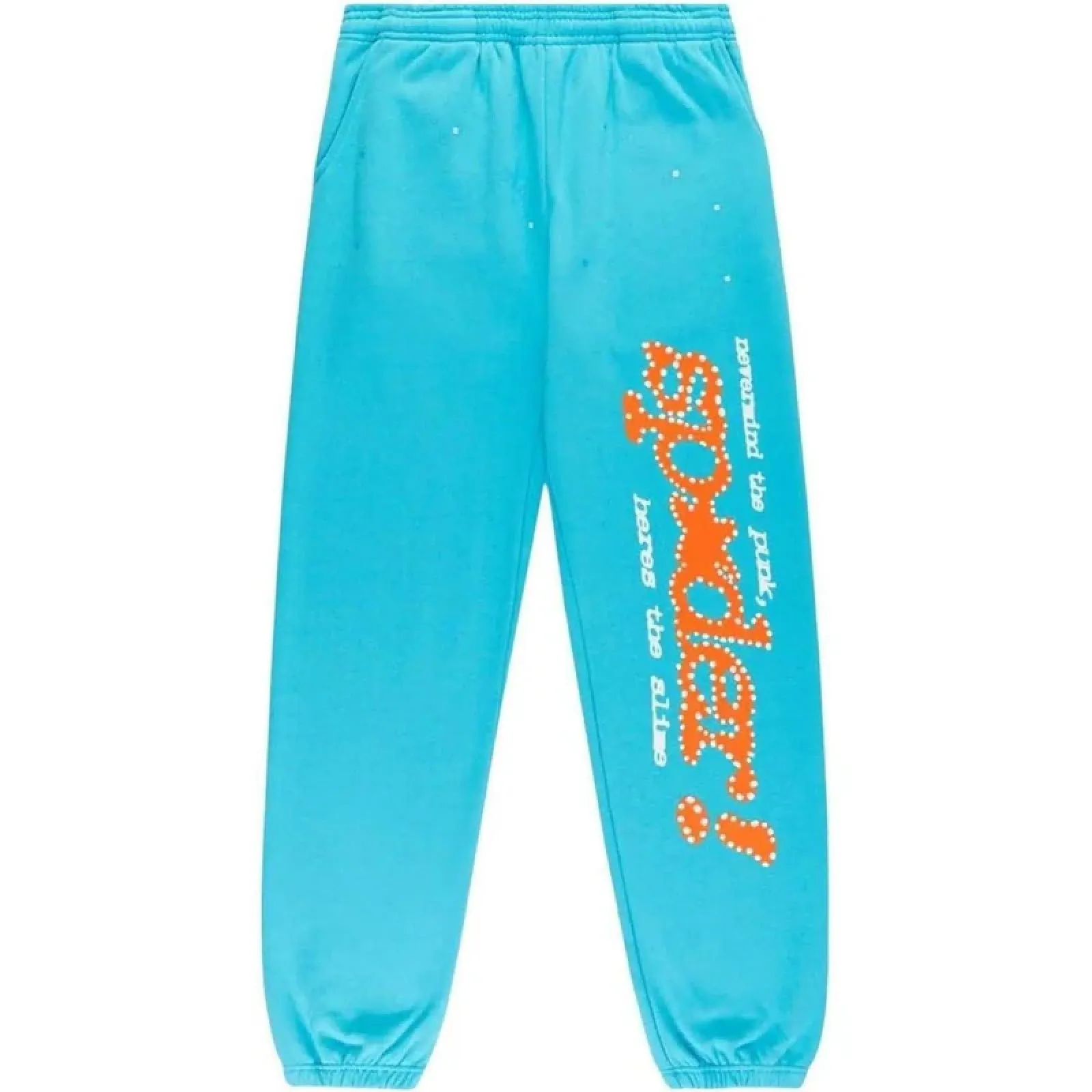 Sp5der Punk V2 Hoodie Cyan Tracksuit