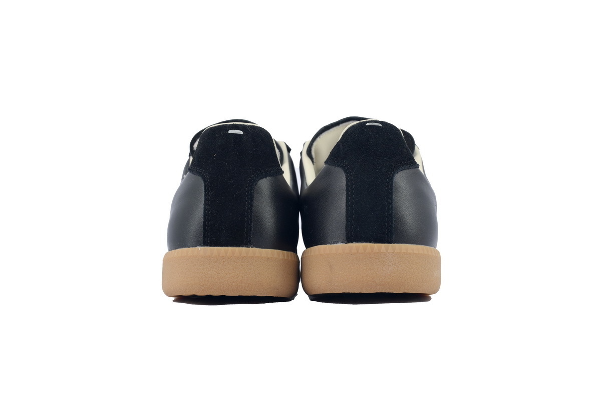 Maison Margiela Replica Black Sneakers Brown Sole