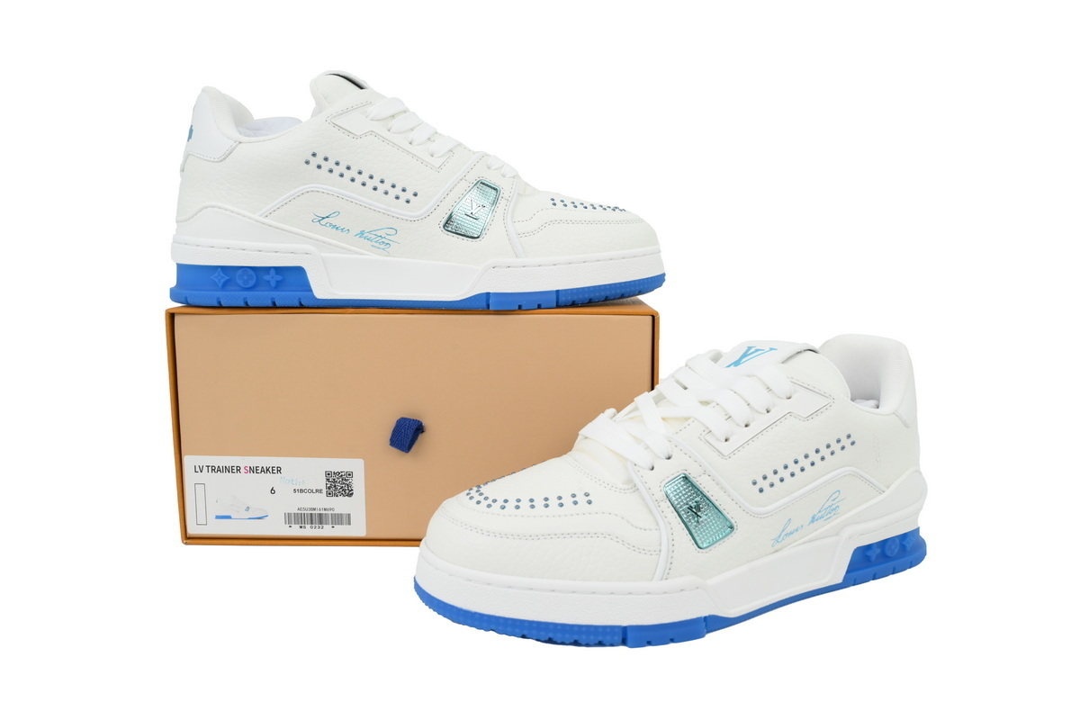Louis Vuitton Trainer Sea Blue Rivet