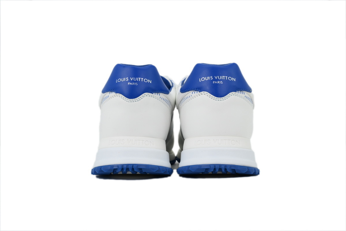 Louis Vuitton Runner White Blue Grid Pattern