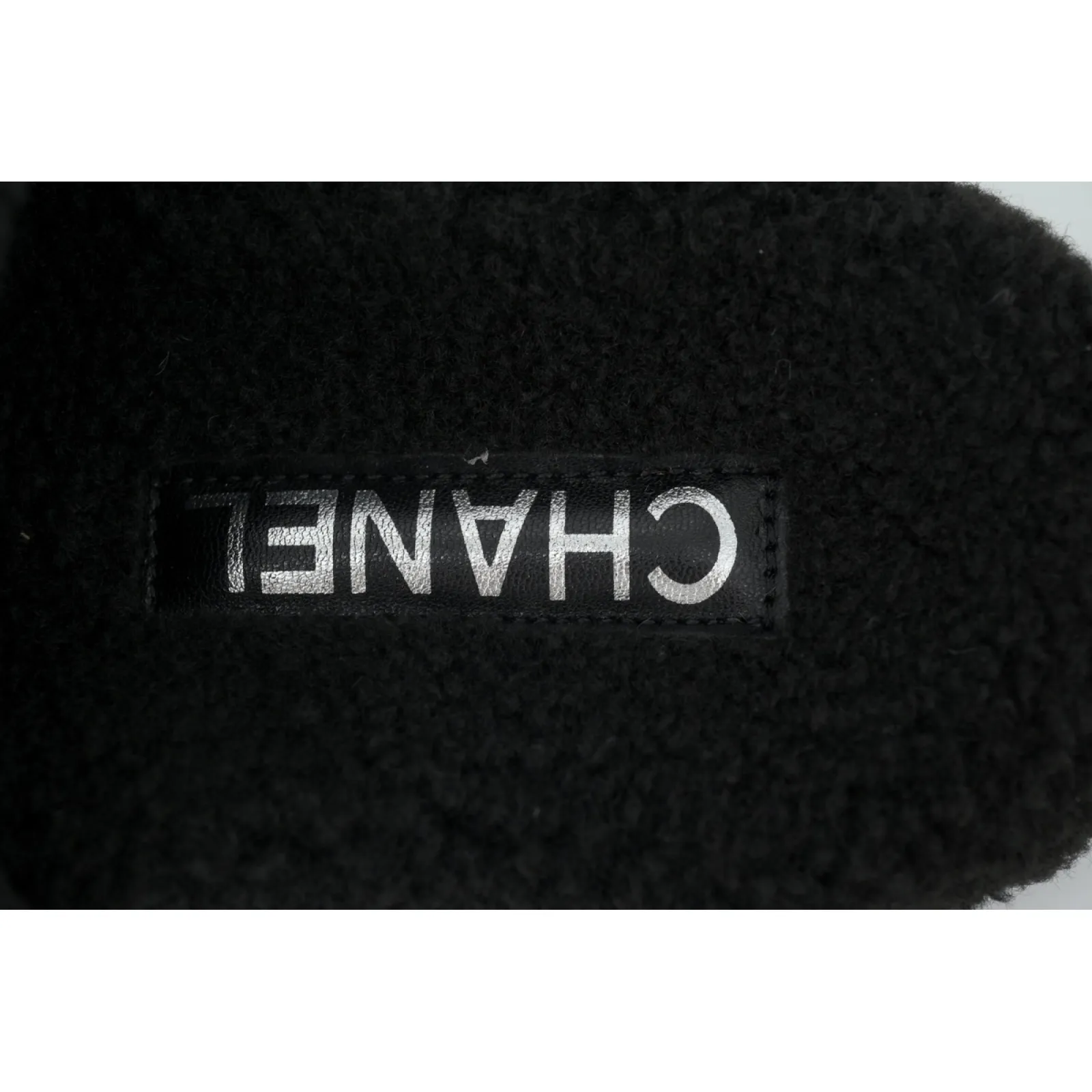 Chanel Wool Slippers Black