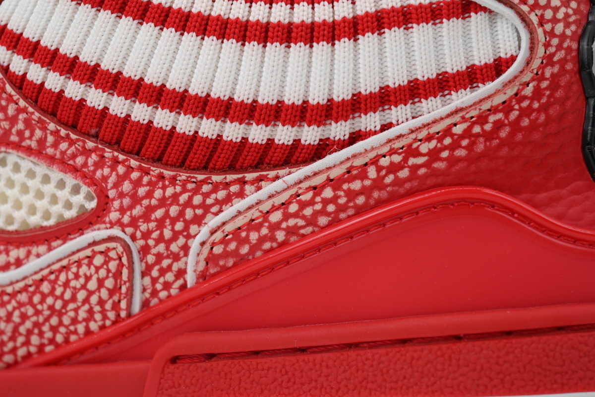 Louis Vuitton LV Skate Sneaker Knitted Collar Red 1AHSVL
