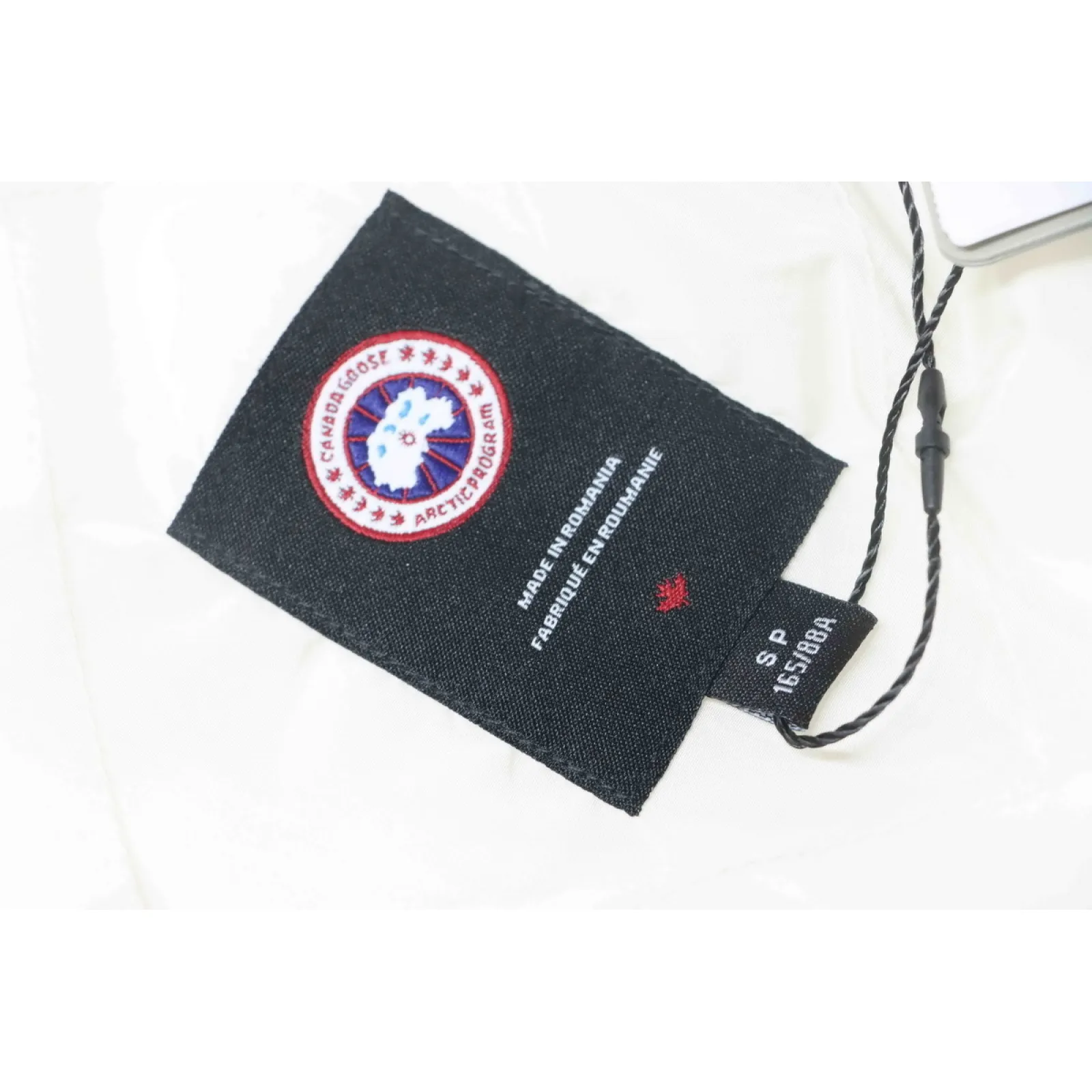 Canada goose Plaid Hooded Knitted Jacket White