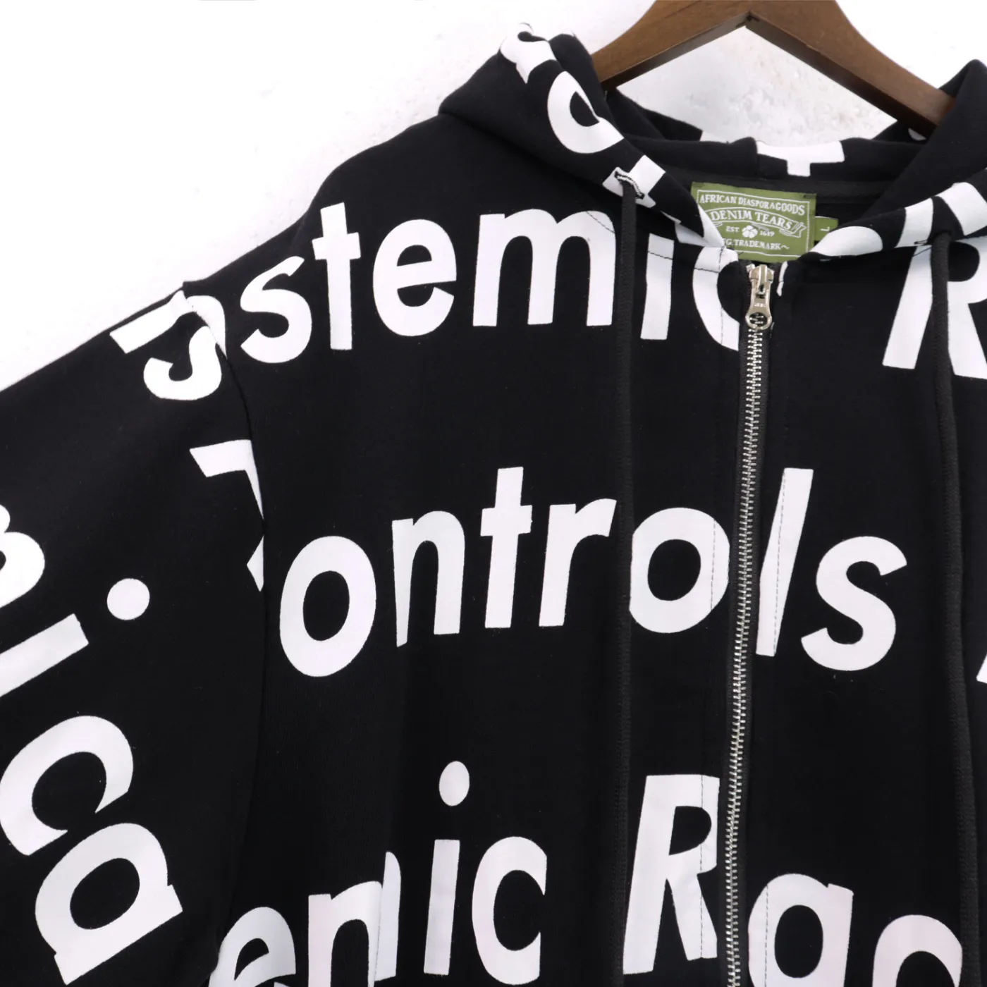 Denim Tears x Arthur Jafa Systemic Racism Controls America Hoodie