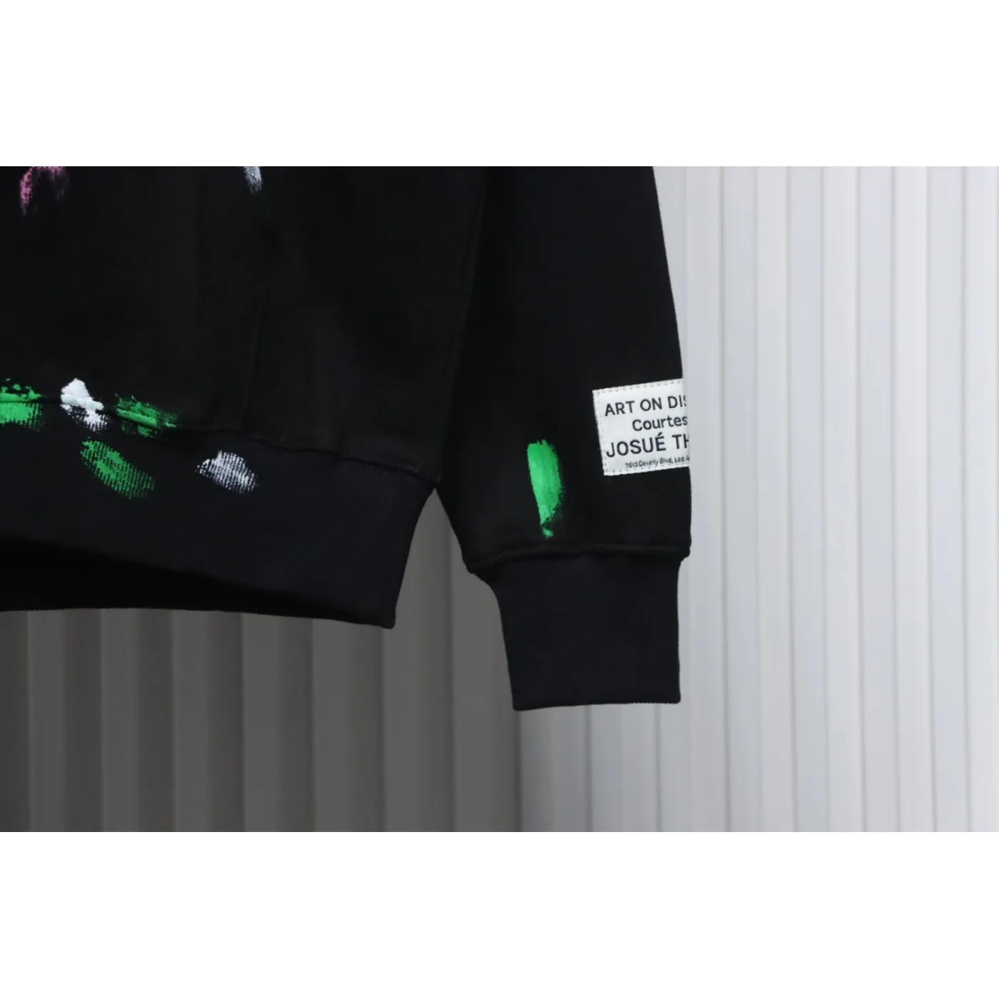 Gallery Dept. Splatter Letter Hoodie Black