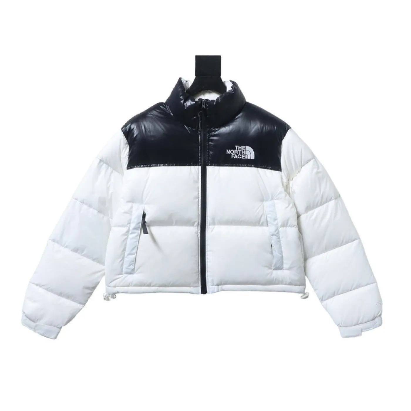 The North Face Nuptse 700 Short Jacket White Black