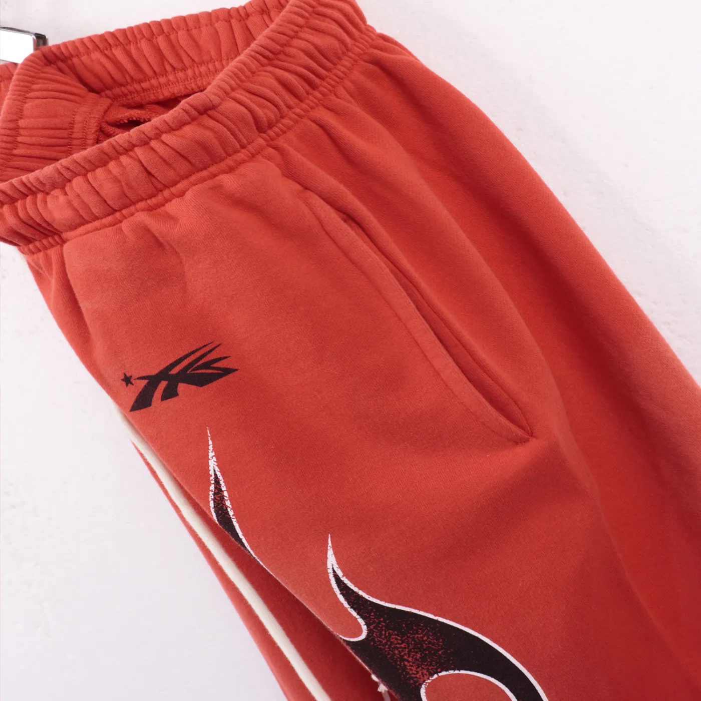 Hellstar Halloween Skeleton Airbrushed Hoodie + Sweatpants Set Red