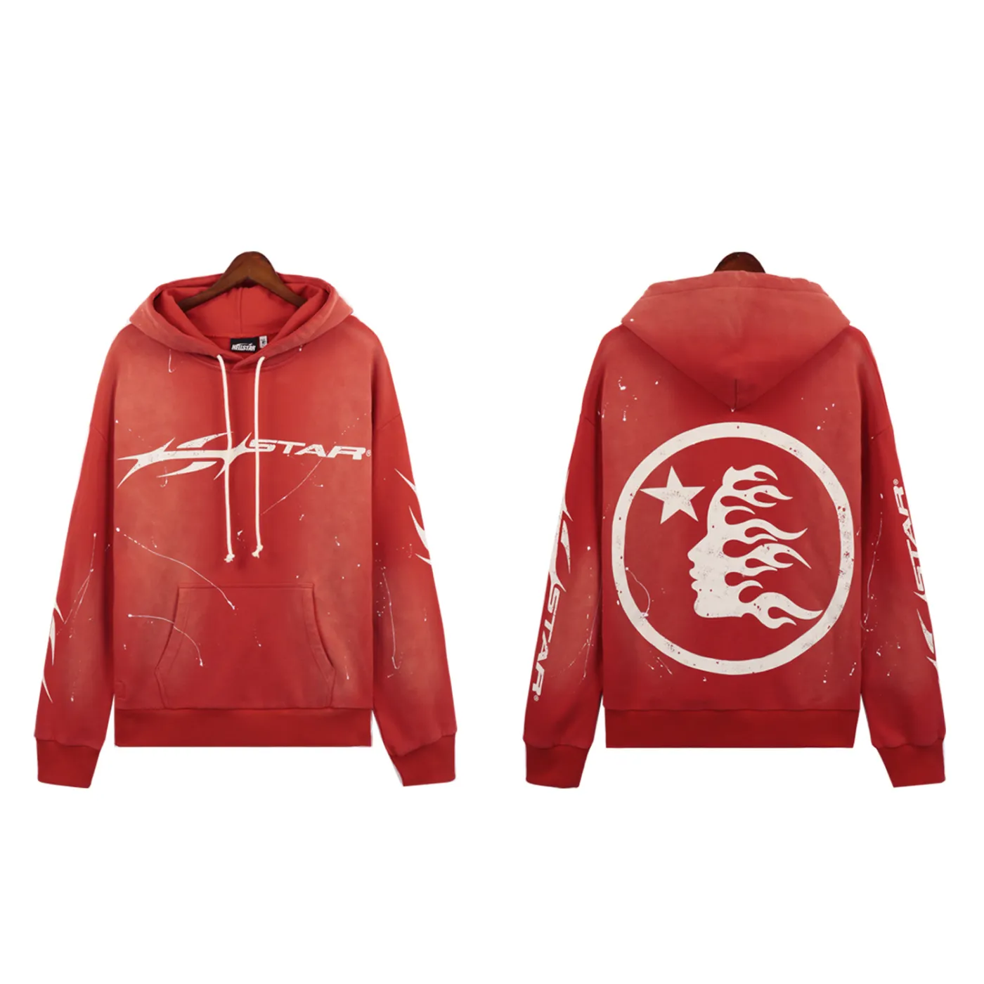 Hellstar Hstar Hoodie + Sweatpants Set Red
