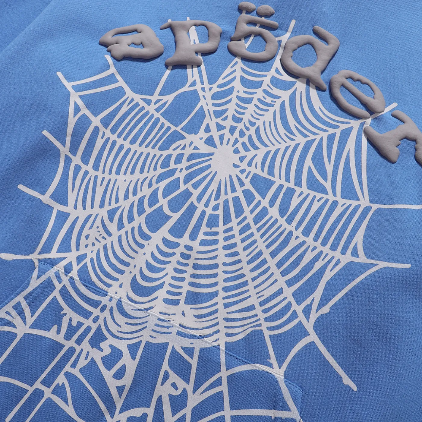 Sp5der OG Web V2 Hoodie & Sweatpant Set Dusty Blue