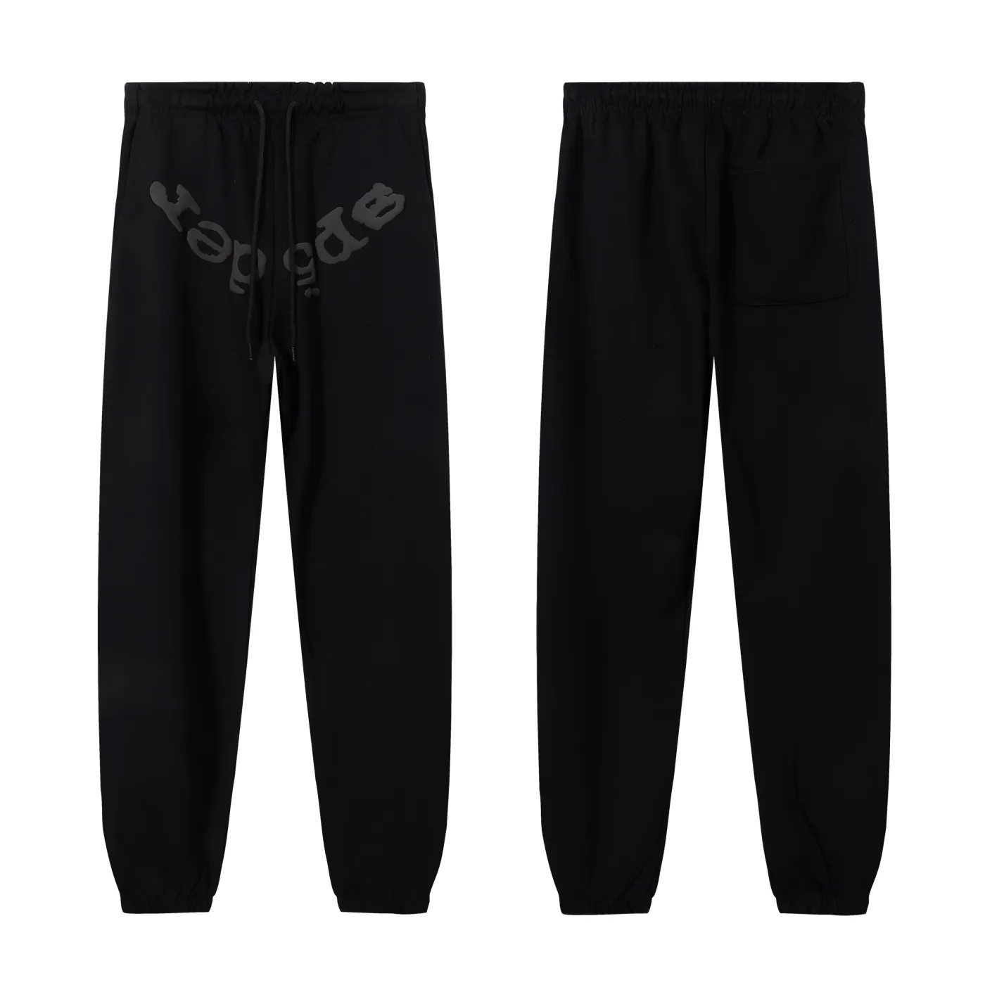 Sp5der Phantom Web Hoodie & Sweatpant Set Black