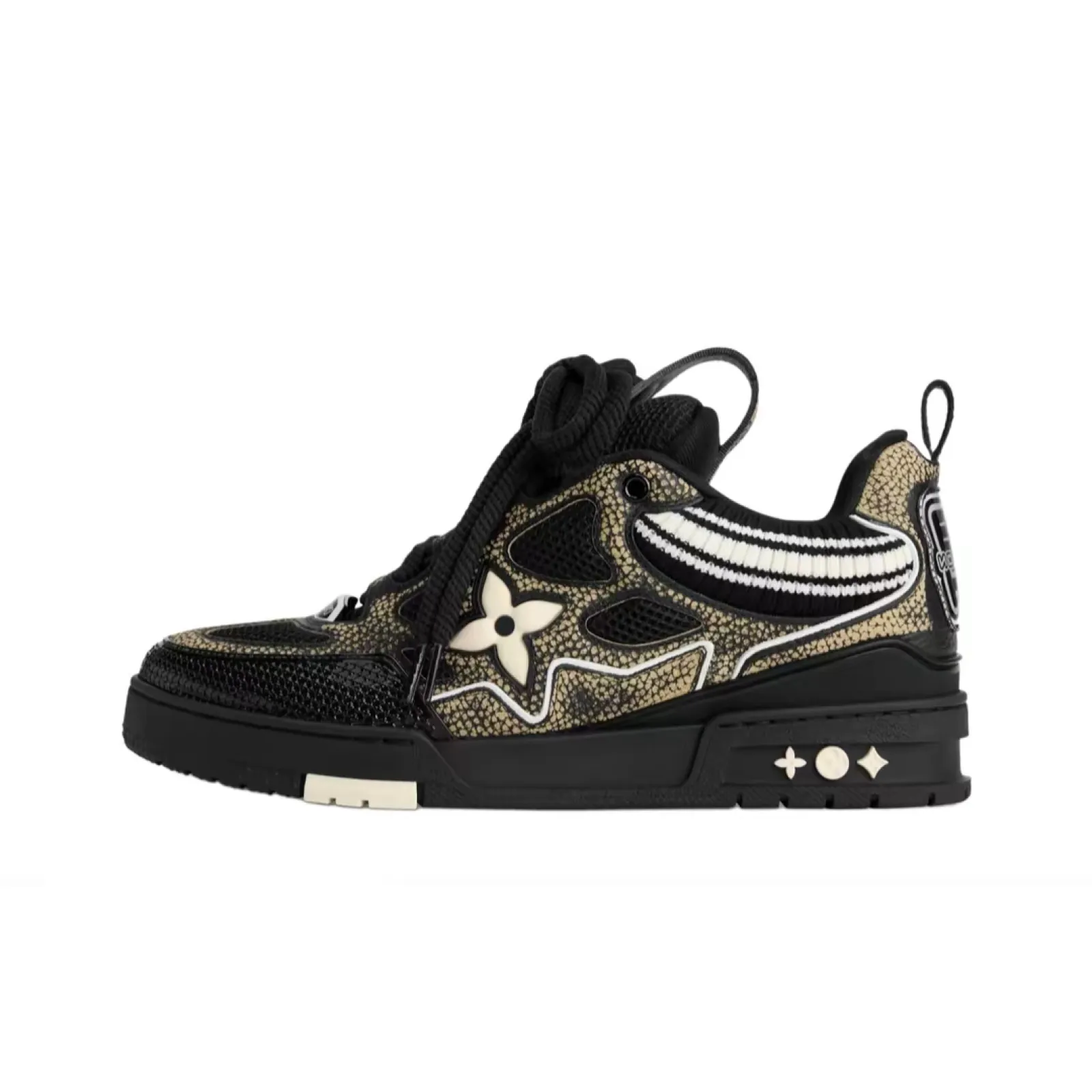 Louis Vuitton Skate Sneaker Black Swarovski Monogram