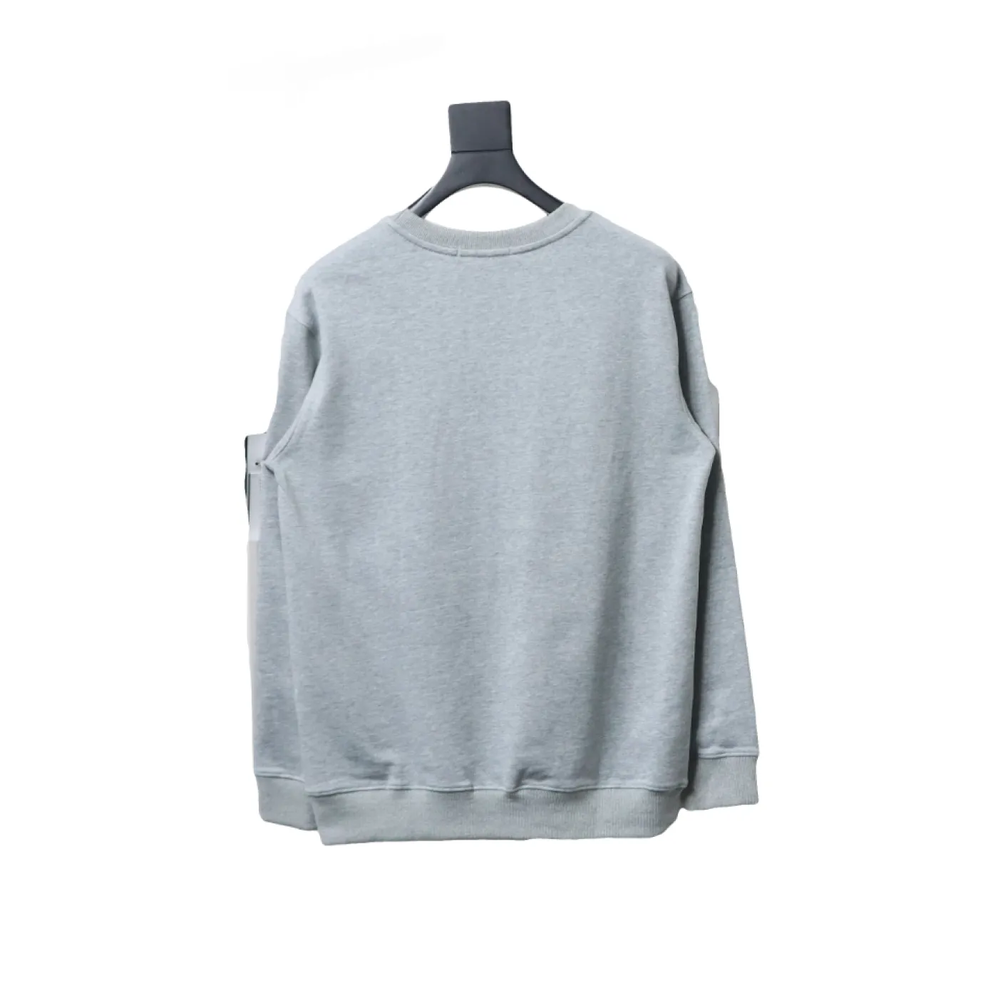 Stone Island Classic Logo Sleeve Patch Crewneck Gray