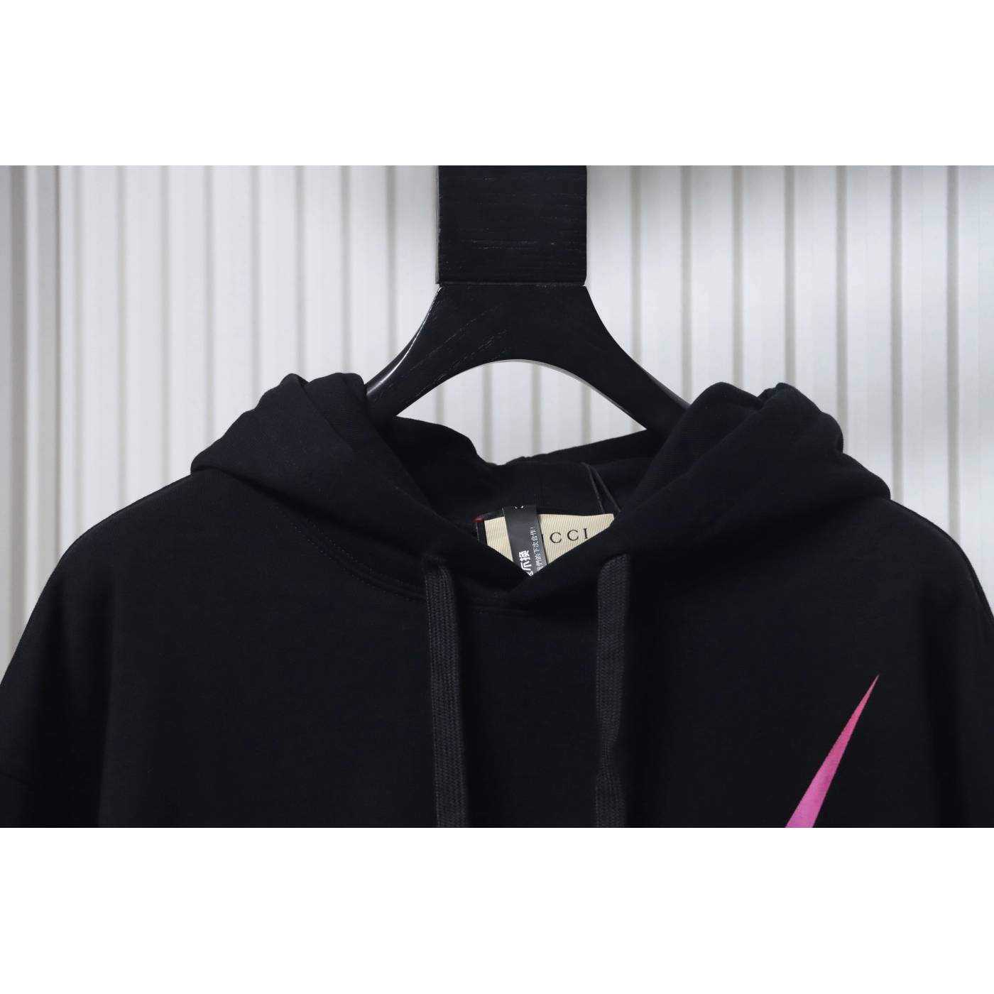Gucci Cotton Blade Print Hoodie Black