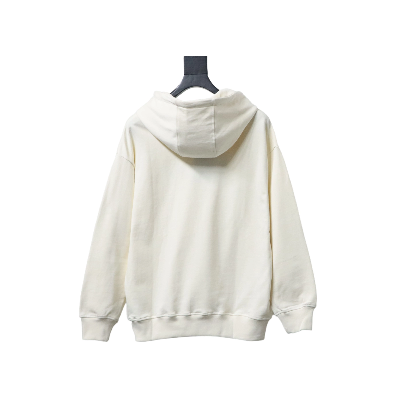 Gucci Musical Note Signature Logo Letter Embroidered Hoodie Apricot
