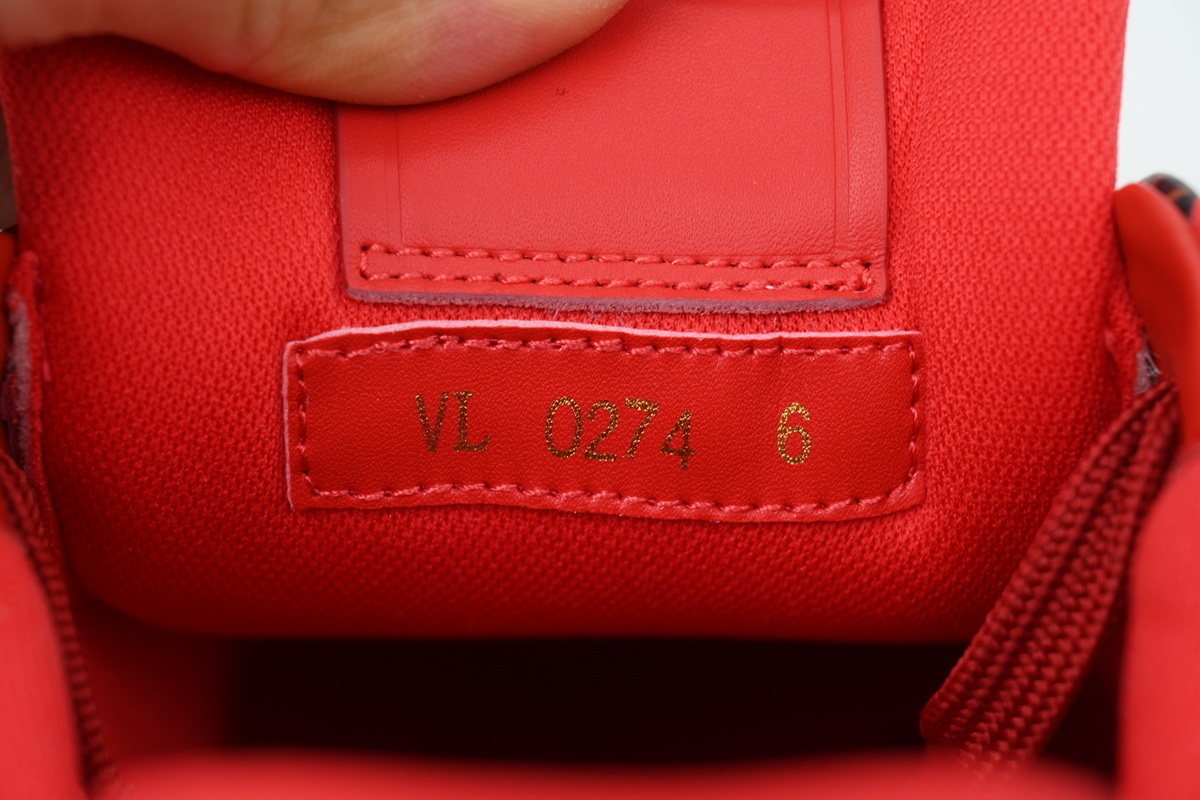 Louis Vuitton LV Trainer Damier Pop Red