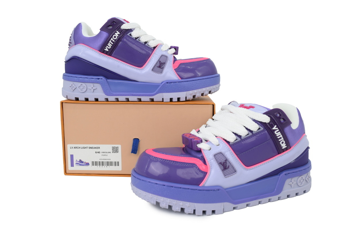 Louis Vuitton LV Trainer Maxi Purple Pink