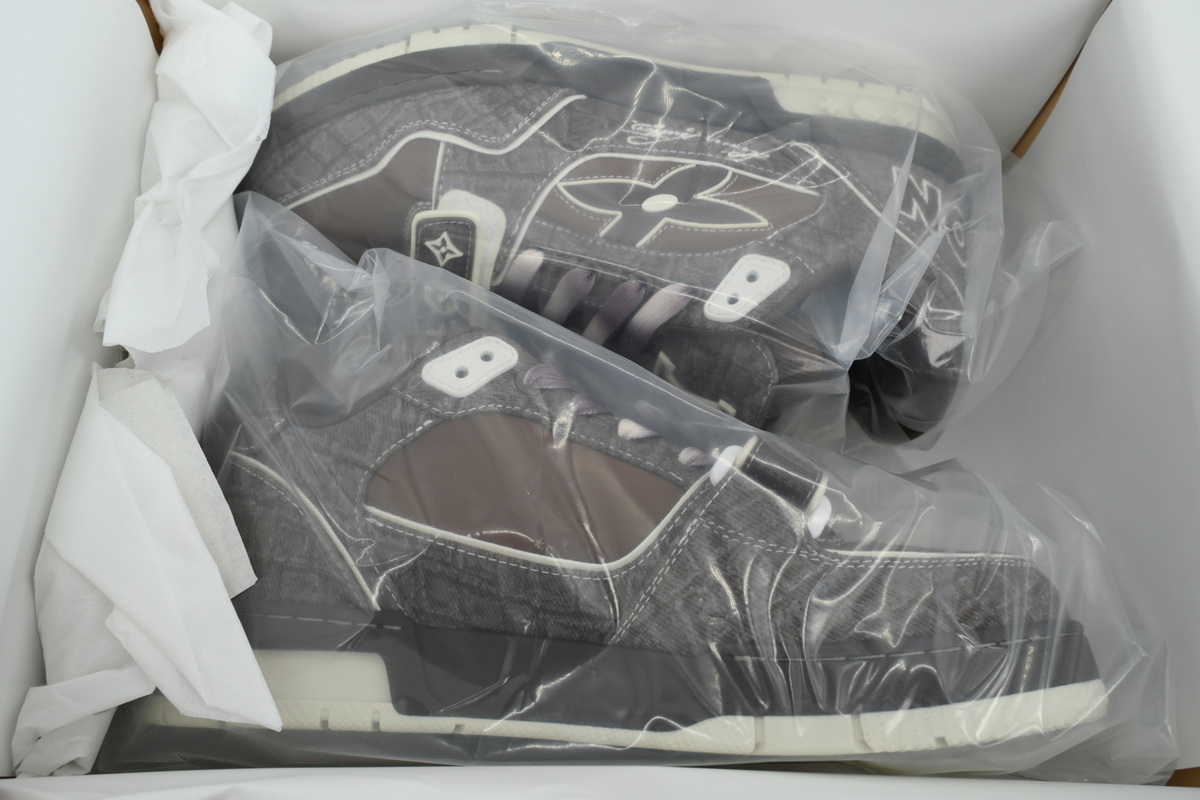 Louis Vuitton LV Trainer Mocha Brown Crocodile