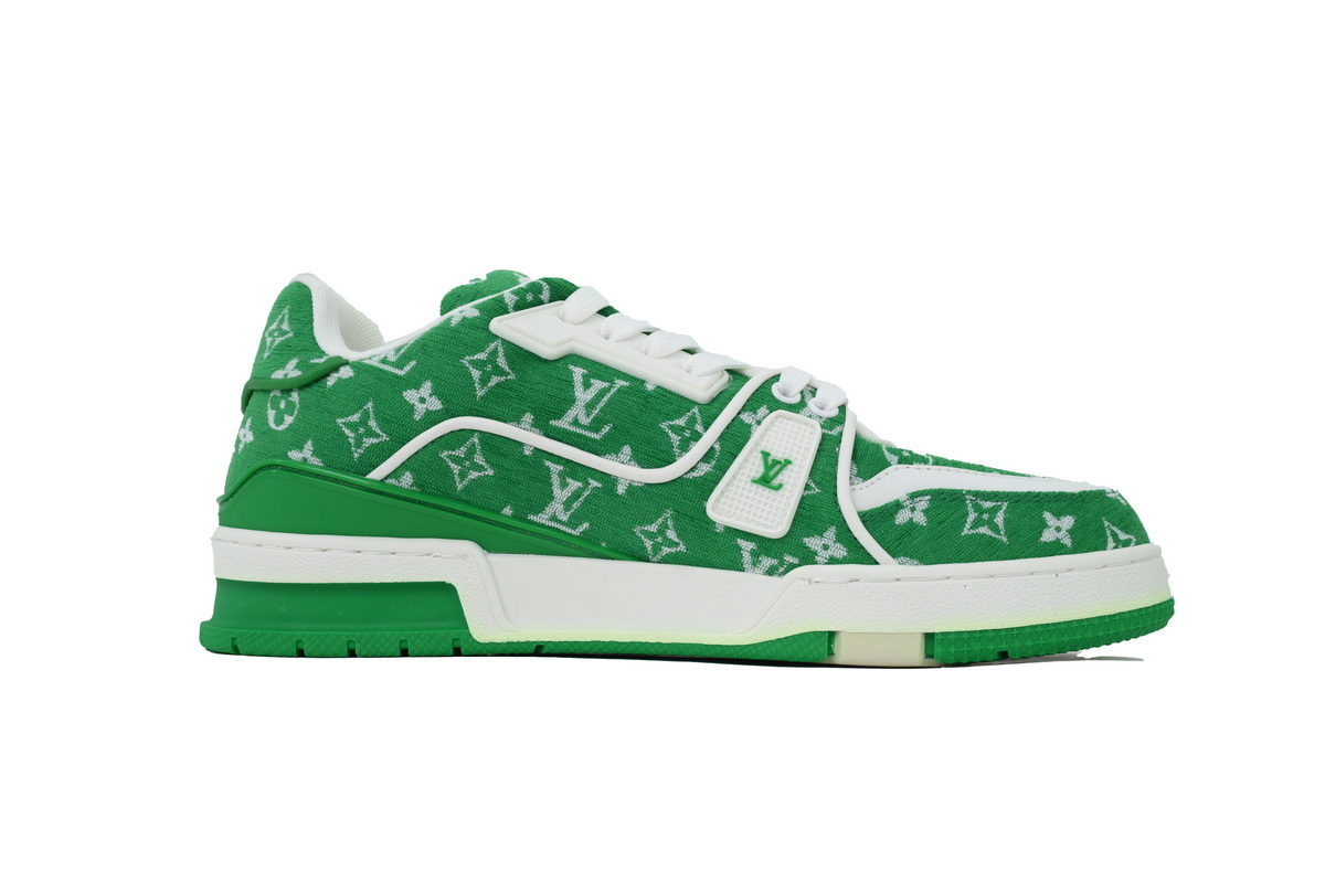 Louis Vuitton Trainer Green Monogram