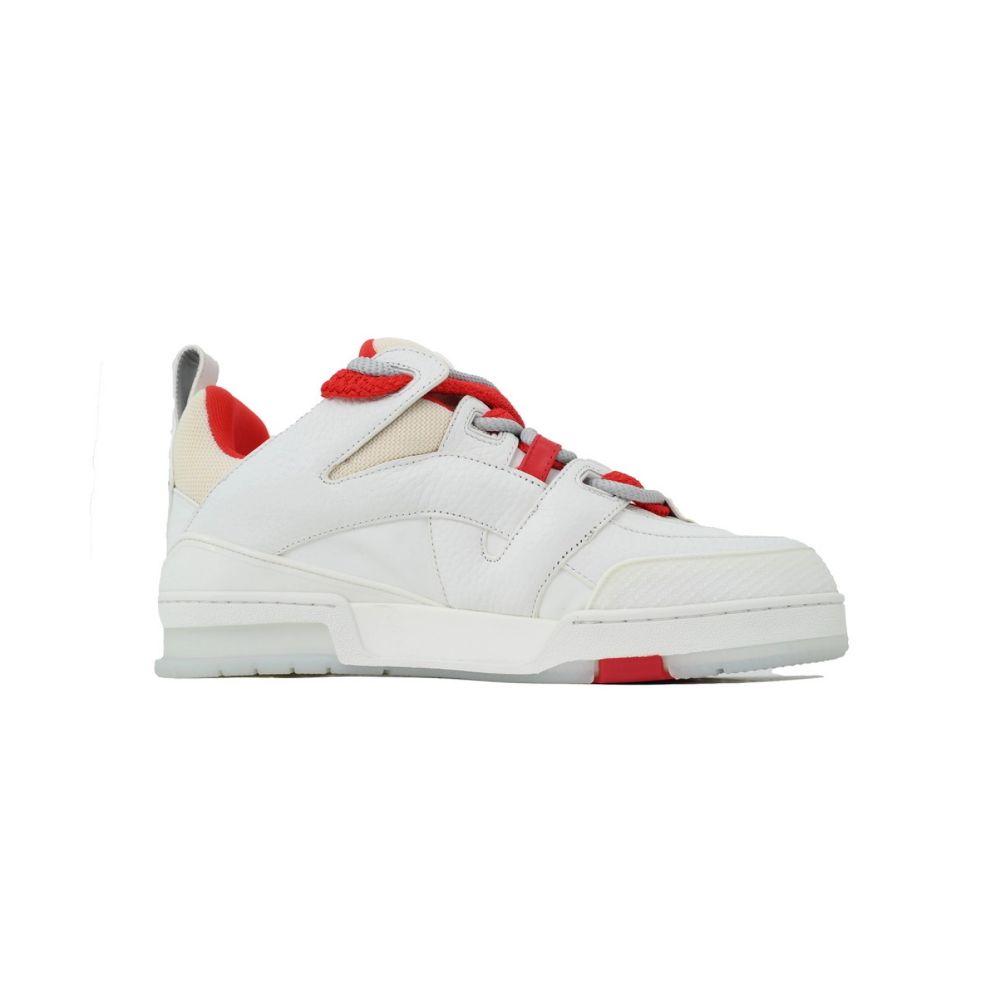 Louis Vuitton LV Skate Sneaker White And Red Flowers