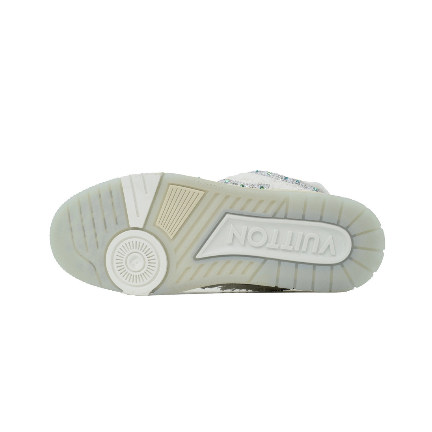 Louis Vuitton LV Skate Sneaker Silver White Diamond