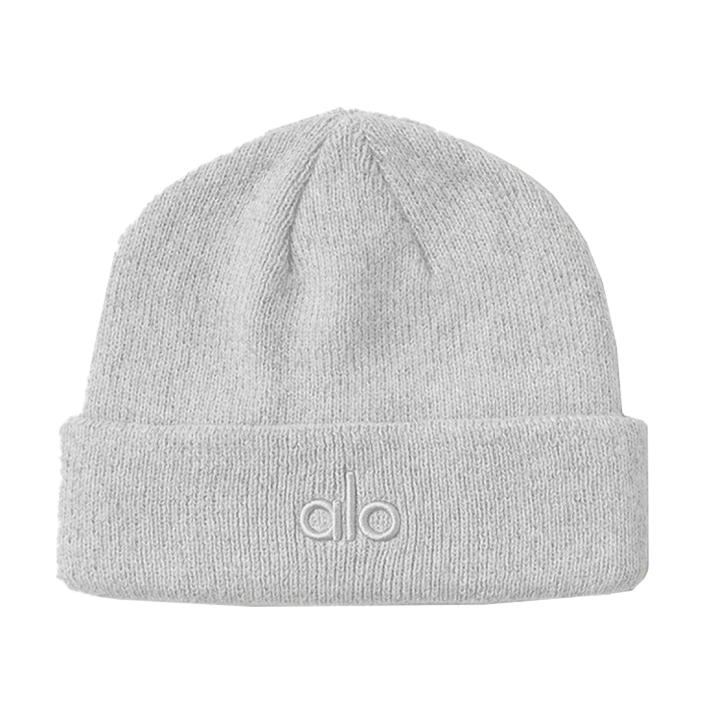 Alo Yoga White Logo White Notable Beanie