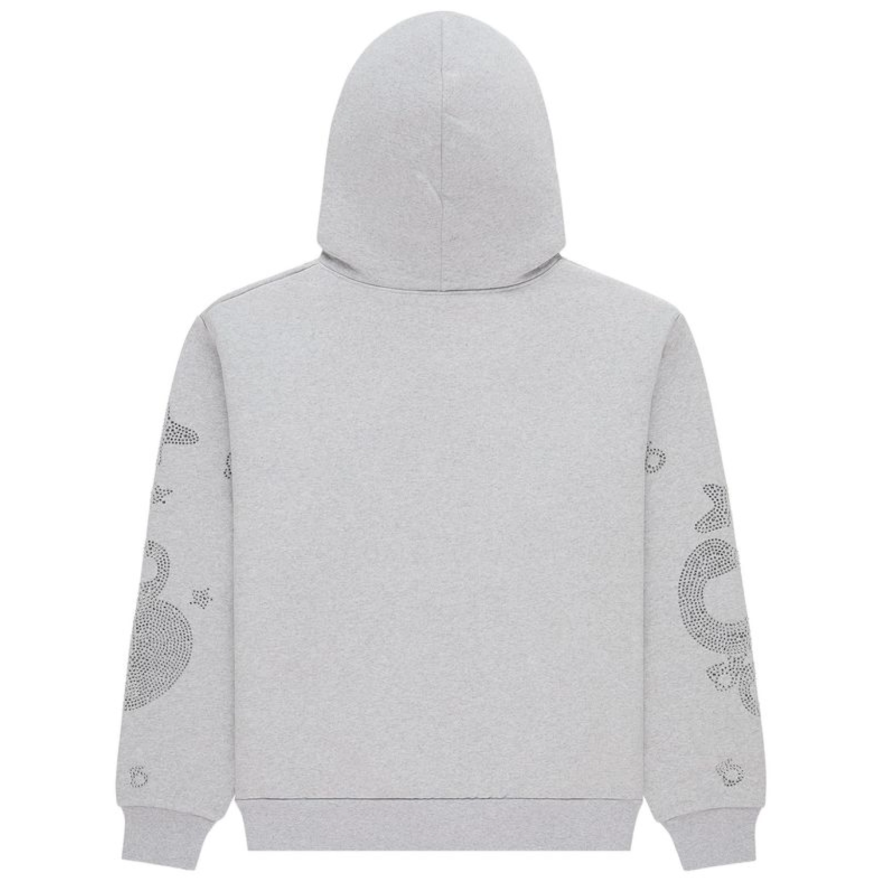 Sp5der Rhinestone Beluga Hoodie Heather Grey