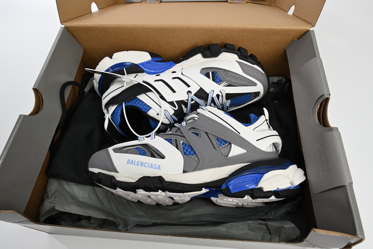 Balenciaga Track Tess S Black Black Grey White Blue 542436 W3SR6 2501